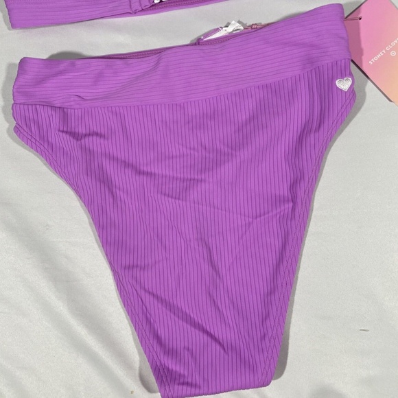 NWT Stoney Clover Lane x Target [ XS ] Bikini Top High Waist Ribbed‎ Bottom - Picture 13 of 14